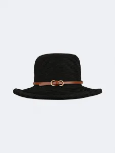 Oil And Gaz Stylish Women Beach Straw Hat Black