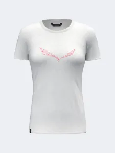 Salewa Solidlogo Dry Women Hiking T-Shirt White