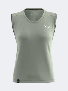 Salewa Eagle Minilogo Merino Women Hiking Tank Shadow
