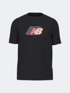 New Balance Cubed Logo Men Lifestyle T-Shirt Black