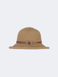 Oil And Gaz Stylish Women Beach Straw Hat Beige