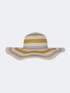 Oil And Gaz Stylish Women Beach Sun Hat Beige/Sliver/Gold