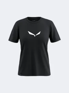 Salewa Solid Dry Women Hiking T-Shirt Black Out