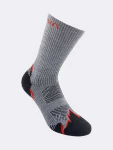 La Sportiva Mountain Unisex Hiking Sock Carbon/Red