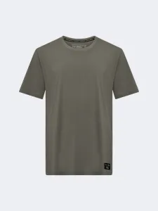 Salewa Eagle Logo Patch Men Hiking T-Shirt Optical White