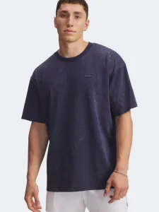 Under Armour Heavyweight Logo Wash Men Lifestyle T-Shirt Washed Navy