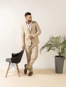 Single Breasted Linen Blazer