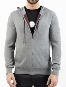 Knit Hooded Cardigan