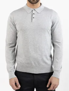Knit Polo Shirt Long Sleeve