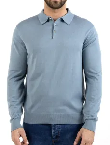 Knit Polo Shirt Long Sleeve