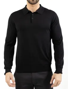 Knit Polo Shirt Long Sleeve